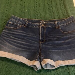 Time and Tru Indigo Jean Shorts